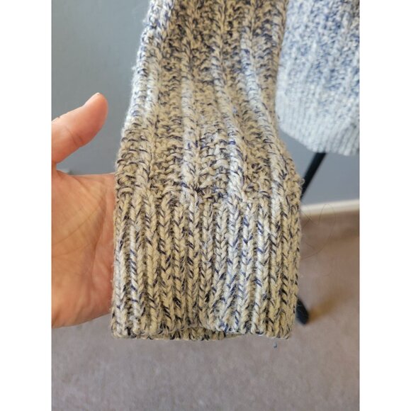 Lucky Brand Ribbed Knit Blue Ombre Long Sleeve Sweater Size M Casual Office Wear - Picture 3 of 11